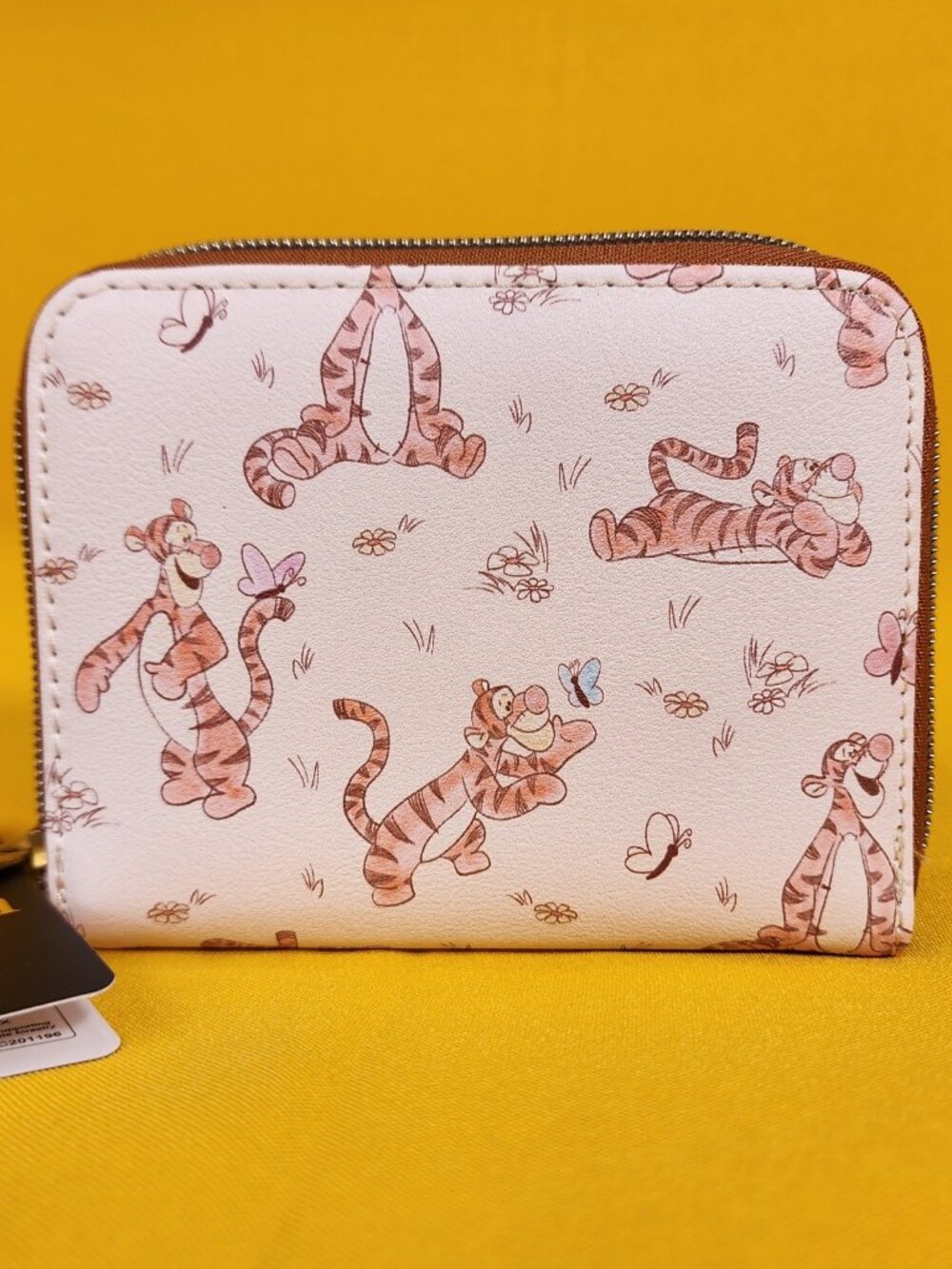 Loungefly Disney Winnie The Pooh Tigger Butterfly AOP Zip Wallet NEW